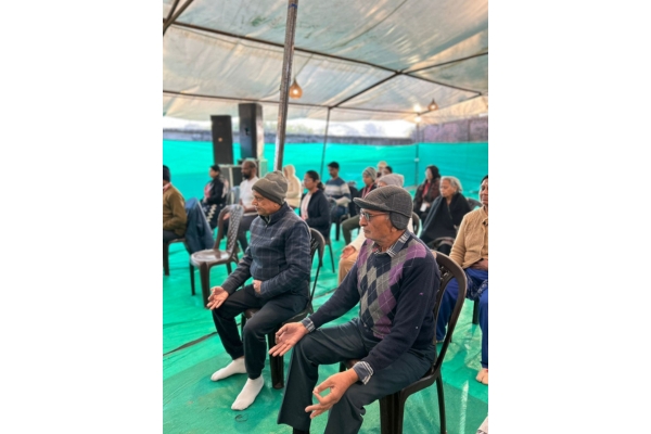 Seated relaxation pose