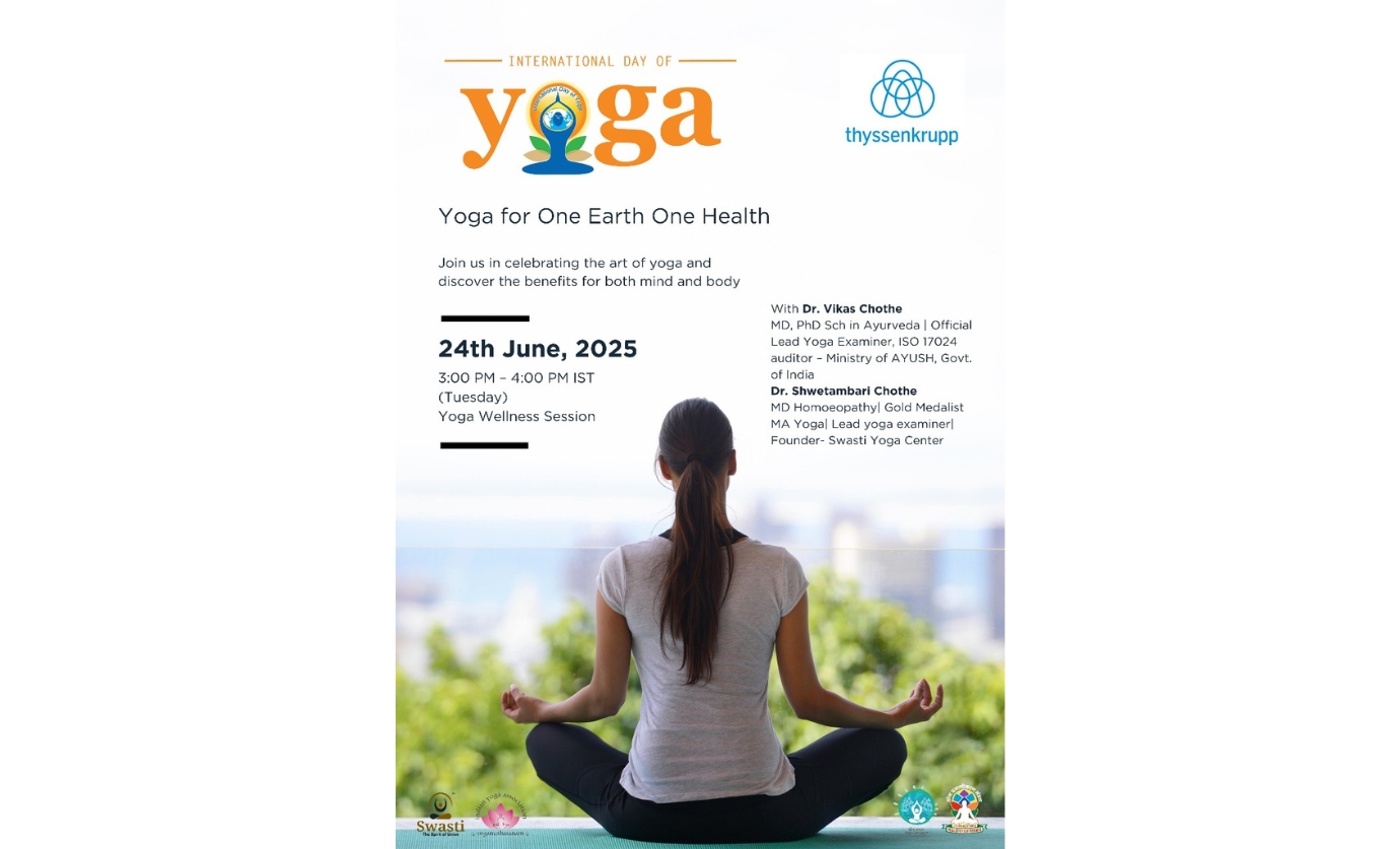 Celebrating International Yoga Day with Thyssenkrupp
