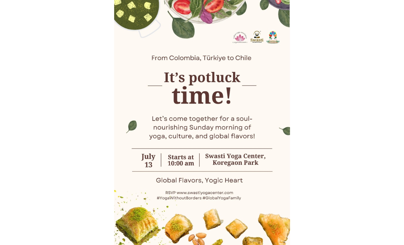 International Potluck: Global Flavors, Yogic Heart 1 Swasti yoga center